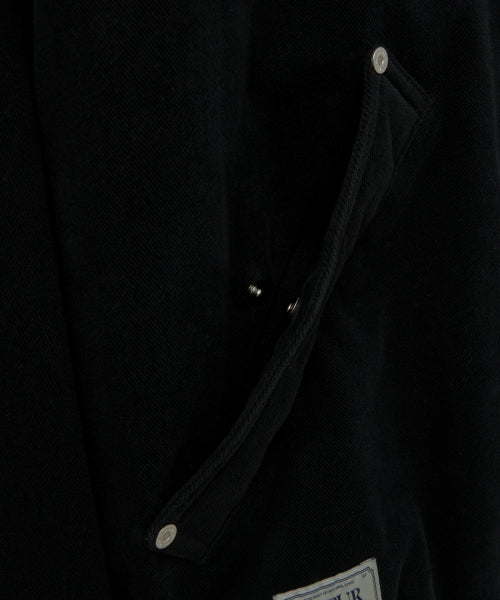 Teo Padded Hooded Zip-Up Black