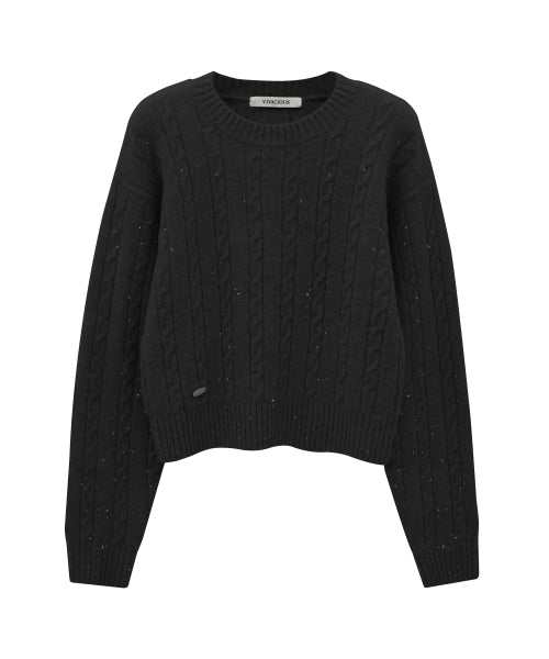 Ecru Round Twist Knit_4Colors