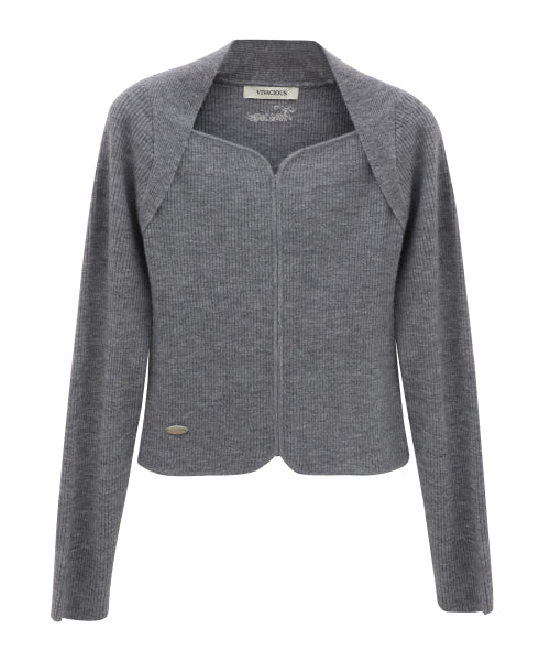 Heart-Neck Knit_4Colors