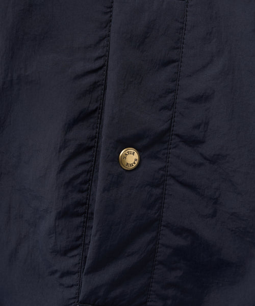 (W) Wide Collar Crop Padding Jacket Navy