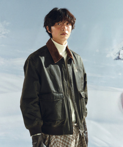 Maron A-2 Blouson Jacket Brown