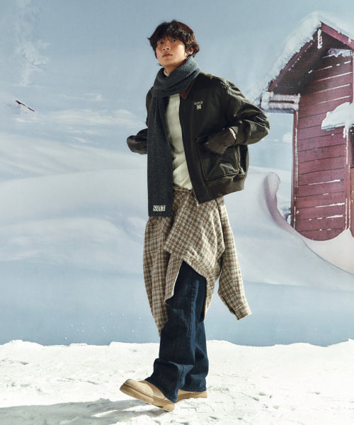 Maron A-2 Blouson Jacket Brown
