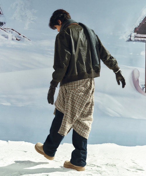 Maron A-2 Blouson Jacket Brown