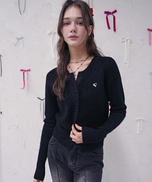 Elan Round Button Knit CD_5Colors
