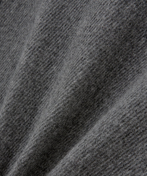 (W) Hood Wool Blend Duffle Half Coat Gray