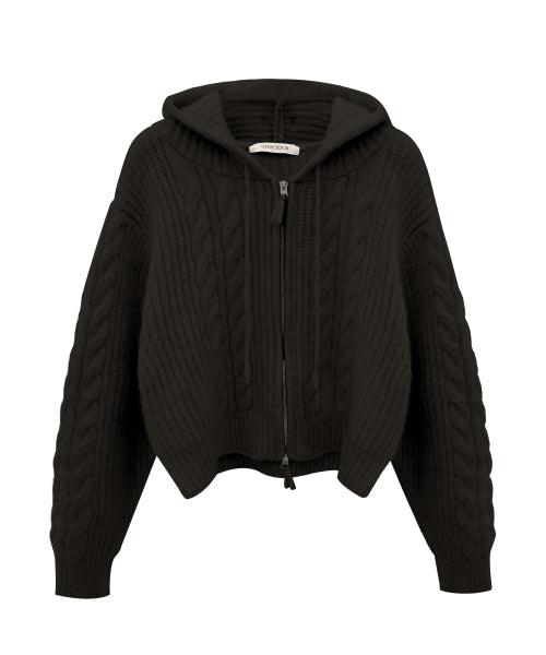 Rose Mignon Hood Zip-up_3Colors