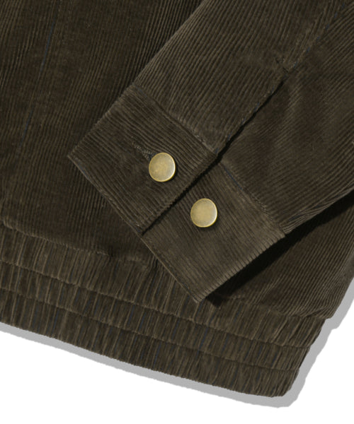 SHERPA CORDUROY STUDDED WESTERN JACKT_KHAKI