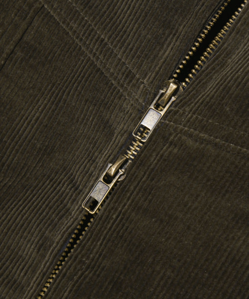 SHERPA CORDUROY STUDDED WESTERN JACKT_KHAKI