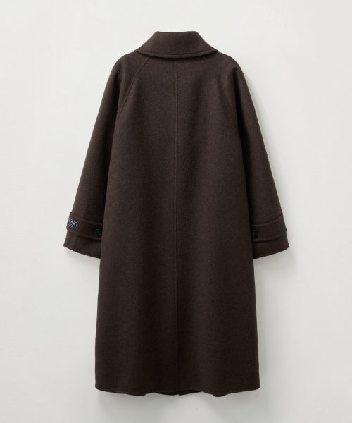 (W) A-Line Wool Blend Single Coat Brown