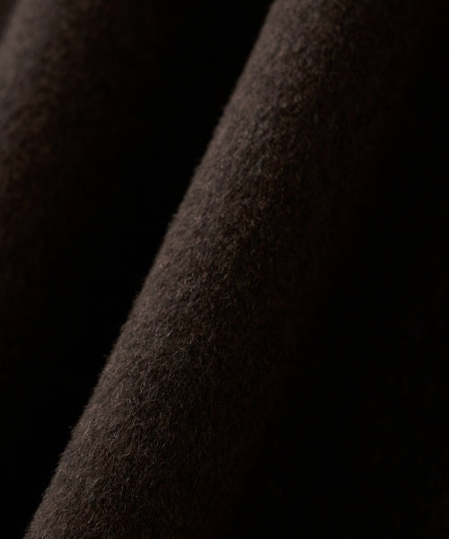 (W) A-Line Wool Blend Single Coat Brown