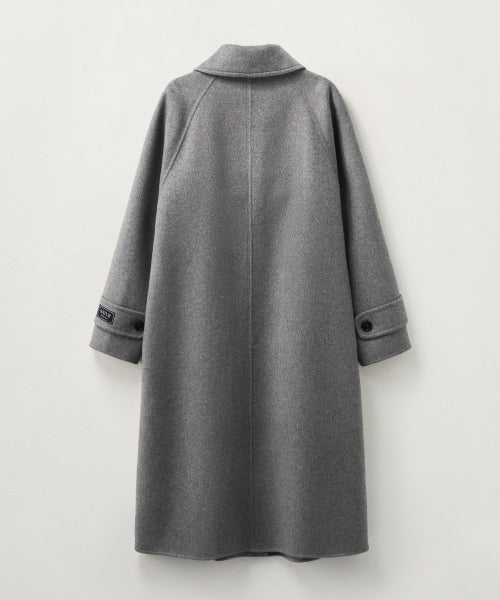 (W) A-Line Wool Blend Single Coat Gray