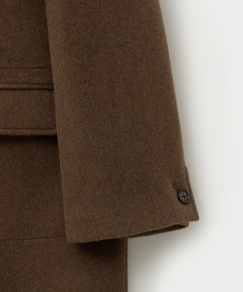 Cashmere Wool Blend Mac Coat Brown