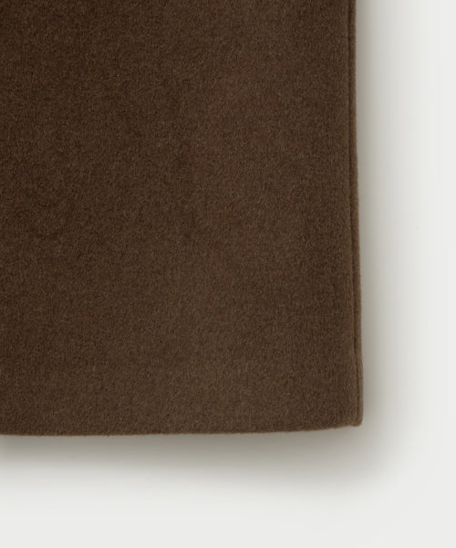 Cashmere Wool Blend Mac Coat Brown