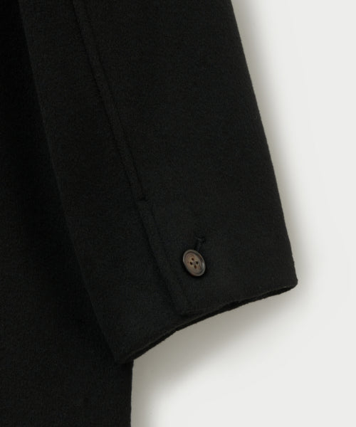 Cashmere Wool Blend Mac Coat Black