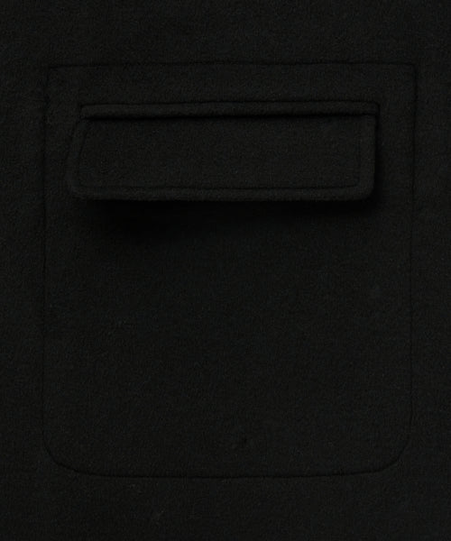 Cashmere Wool Blend Mac Coat Black