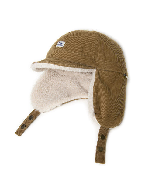 Corduroy Trooper Hat Beige
