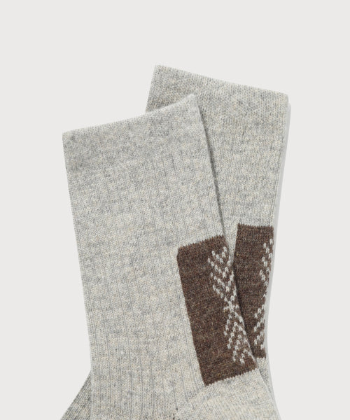 CHEVRON WOOL SOCKS