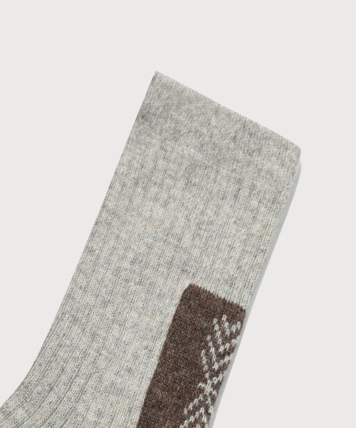 CHEVRON WOOL SOCKS