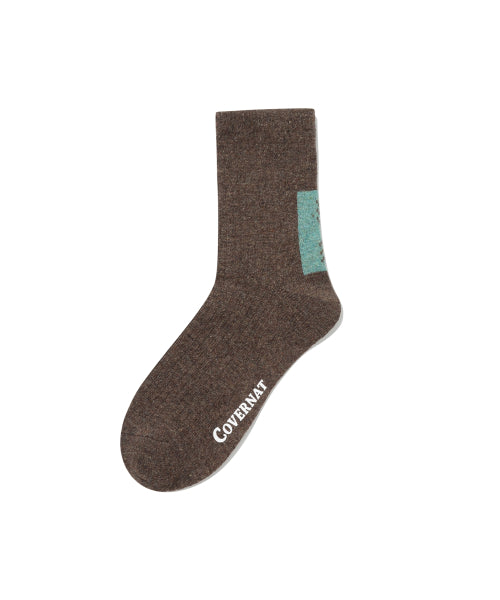 CHEVRON WOOL SOCKS