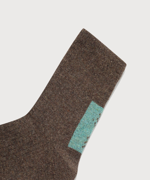 CHEVRON WOOL SOCKS