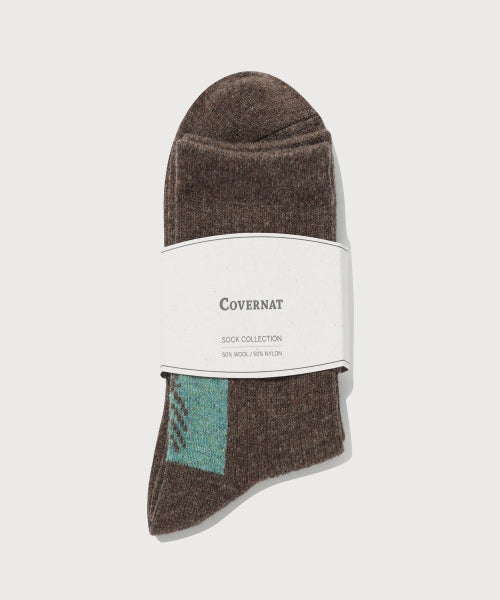 CHEVRON WOOL SOCKS