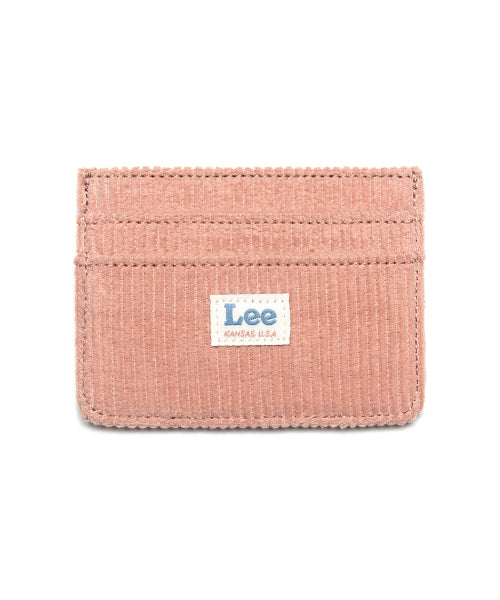 Corduroy card holder pink