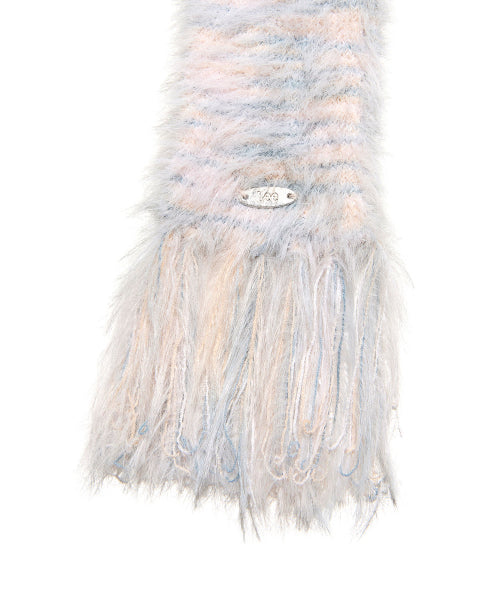 Hairy Mini muffler beige