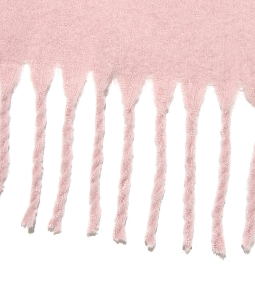 woven big muffler pink