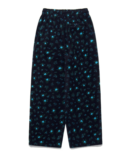 Women's Floral Fleece Pants Navy