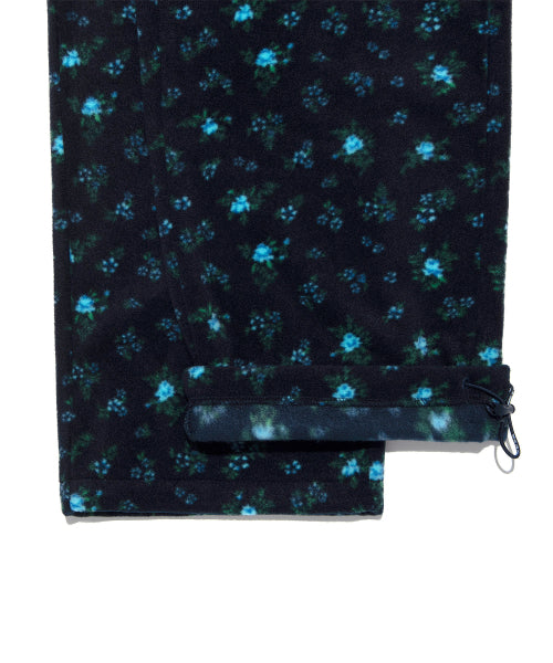 Women's Floral Fleece Pants Navy