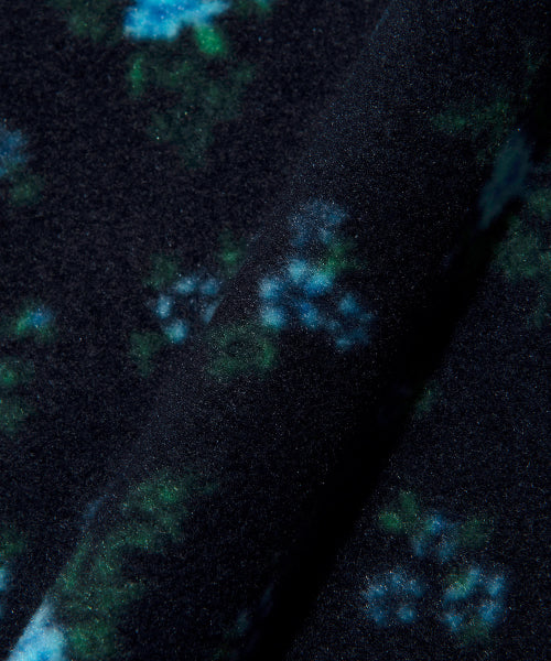 Women's Floral Fleece Pants Navy
