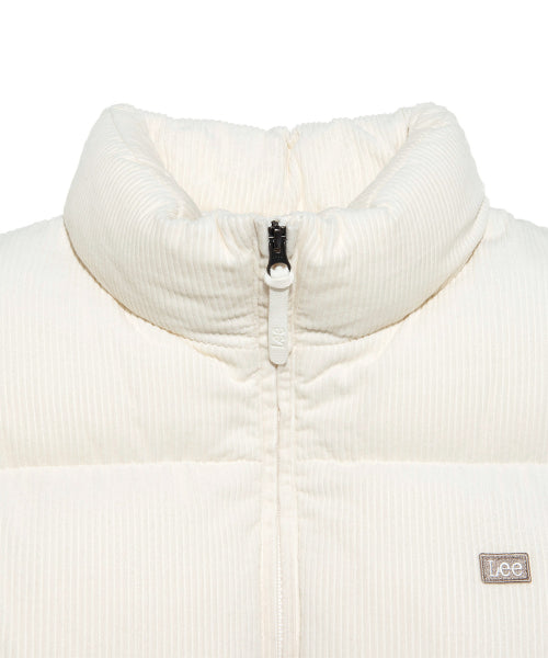 Corduroy Padded Jacket Ivory