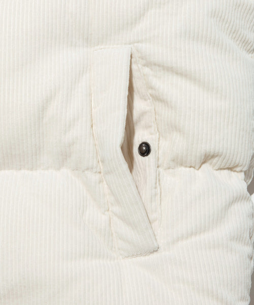Corduroy Padded Jacket Ivory