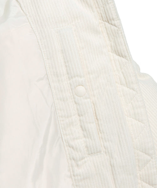 Corduroy Padded Jacket Ivory