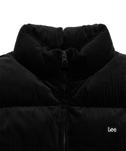 Corduroy Padded Jacket Black