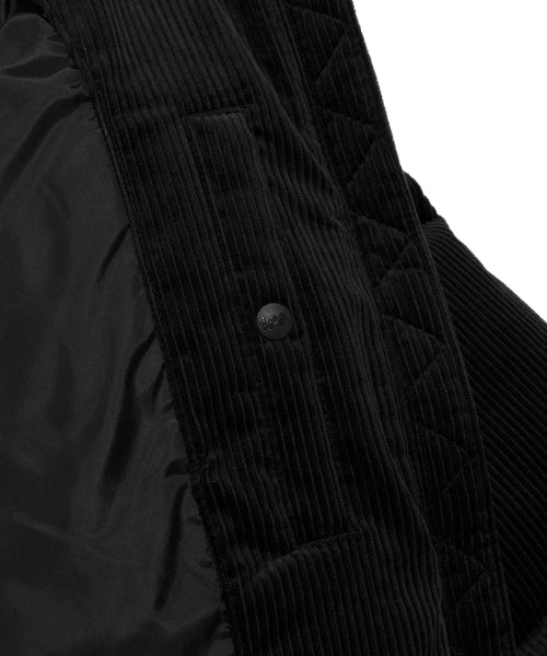 Corduroy Padded Jacket Black