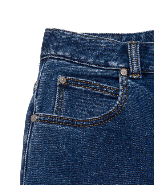 Women's Standard Fit Napping Denim Pants Indigo Dark