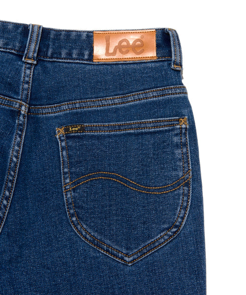 Women's Standard Fit Napping Denim Pants Indigo Dark