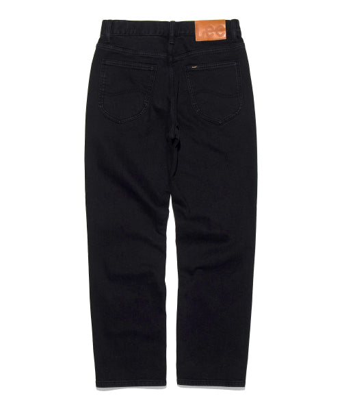 Man standard fit napping denim pants black