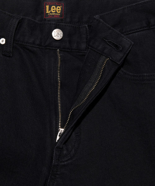 Man standard fit napping denim pants black