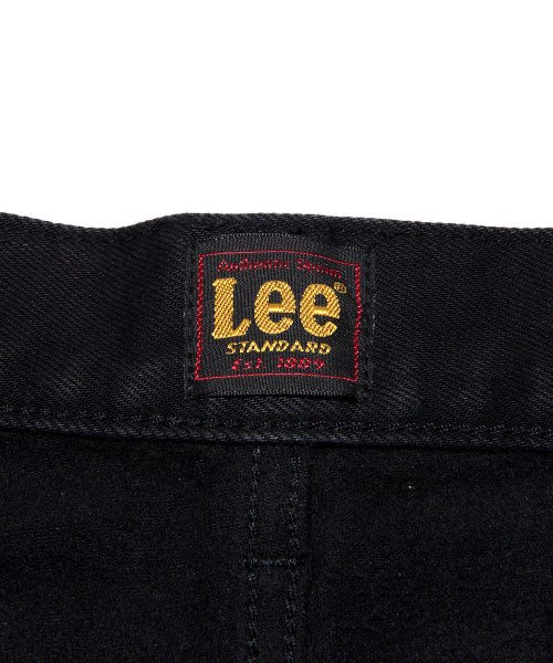 Man standard fit napping denim pants black
