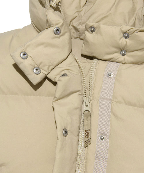 Women's Hood Short Down Light Beige