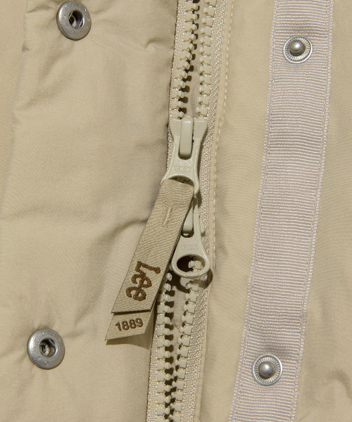 Women's Hood Short Down Light Beige