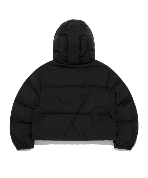 Women's hood short-down black
