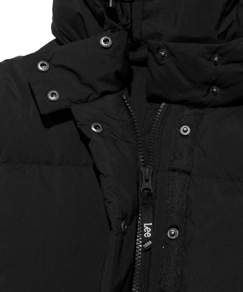 Women's hood short-down black