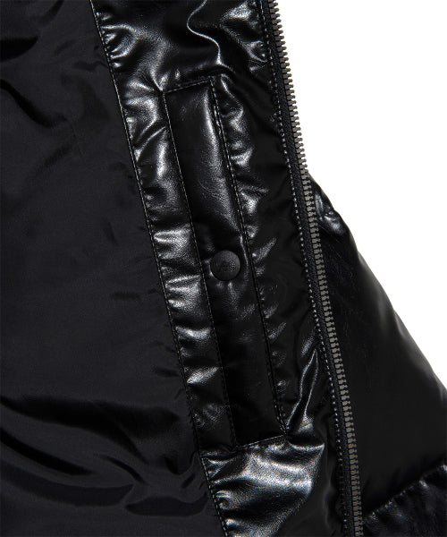 Women's Theological Leather Crop Down Black