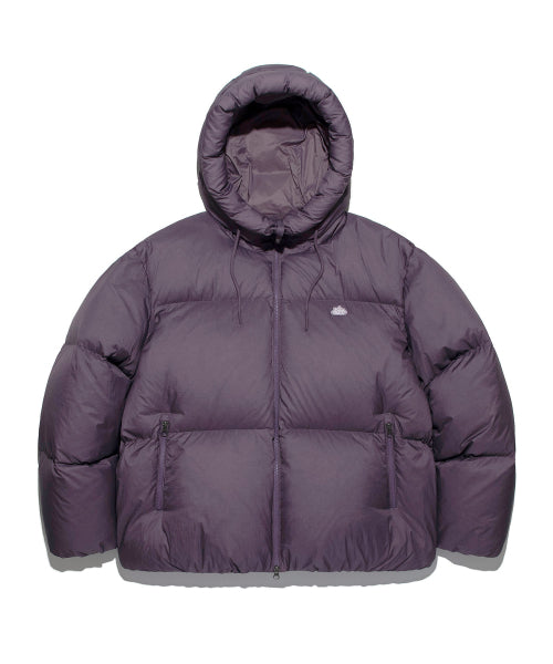 Hooded Lipstop Puffer Down Purple