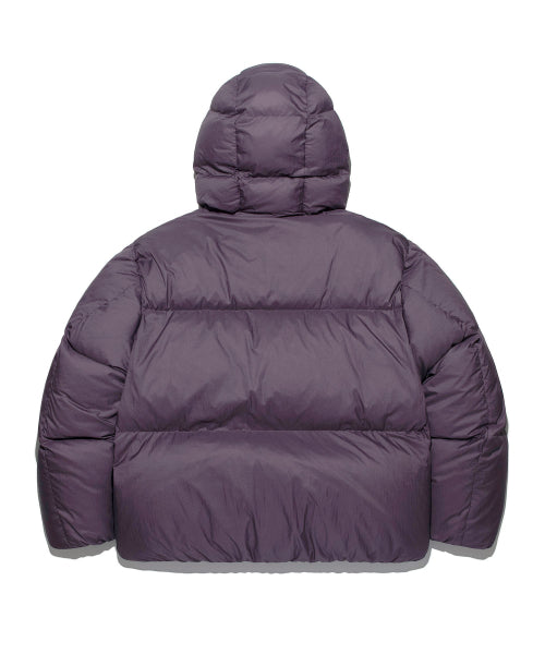 Hooded Lipstop Puffer Down Purple