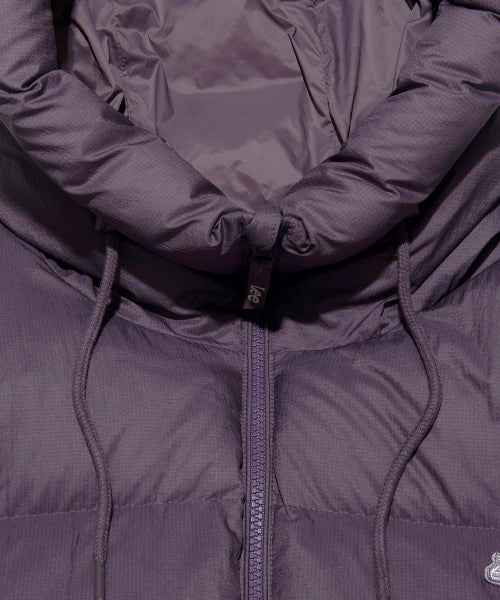 Hooded Lipstop Puffer Down Purple