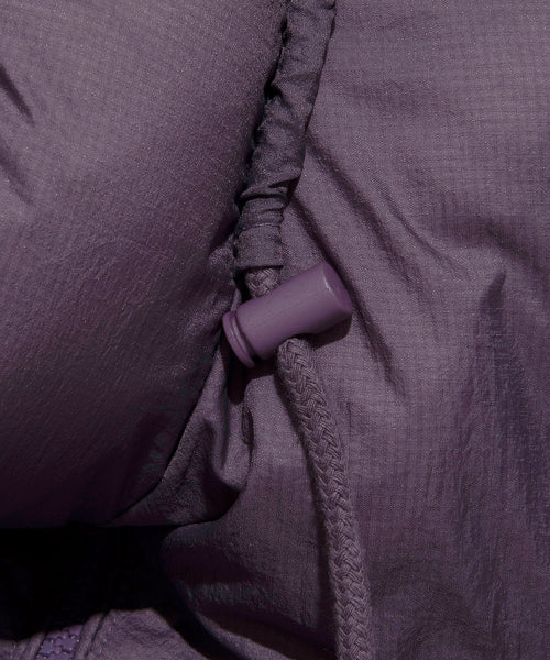 Hooded Lipstop Puffer Down Purple